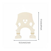 Adjustable Maple Bass Bridge Upright Bass Bridge Smooth Surface Instrument Part for Orchestra