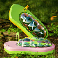 Silkworm Breeding Box Multi-Compartment Observation Box with Dome Lid Breeding Container Slim for Children