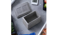 Textured Expanded Polypropylene Insulated Foam Box Gray Insulated Foam Container Hinged-Style