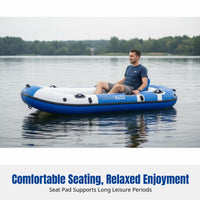 Thickened Inflatable Boat, Portable Foldable Kayak, Outdoor Water Leisure Fishing Dinghy, Random Color