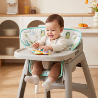 Thickened High Chair Pad with Harness Slots Padded High Chair Cushion Pad Contoured Soft for Babies, Toddlers, Feeding, Mealtimes