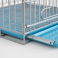 Durable Foldable Pet Cage for Small to Medium Dogs and Cats, Easy Assembly