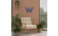 Decorative Winged Metal Art Wall Art Cutout Butterfly Wall Art Painted for Living Room, Garden, Patio