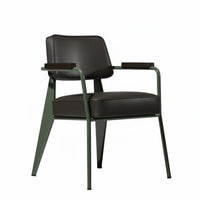 Upholstered Armchair with Metal Legs Nordic Design Padded Metal Frame Chair Soft padding Indoor Seating for Adults, Dining Room, Bedroom, perusing corner