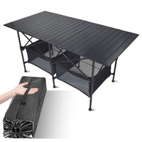 Portable Aluminum Alloy Folding Camping Table and Chair Set for Outdoor Picnic