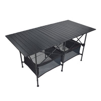 Portable Aluminum Alloy Folding Camping Table and Chair Set for Outdoor Picnic