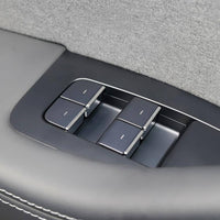 Precise Fit Door Window Switch Trim Stickers Easy Installation Power Window Switch Button Covers for Electric Vehicle Model Y Vehicle Owners