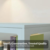 particle-resistantresistant Glass Door Curio Cabinet Floor-Standing Design Display Case Modern design Home Furniture 4-Tier Shelving for Figure collectors, Anime Fans, Living Room, Bedroom, Office