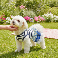 Pet Dog Summer Dress with Leash Ring for Small Dogs - Teddy, Bichon, Chihuahua