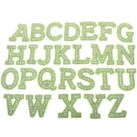 Rhinestone Pearl Alphabet Letter Patches for DIY Apparel and Bags, Iron-On or Sew-On