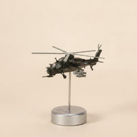 WZ-10 Model Display Attack Helicopter Model with Stand Gift Die-Cast Helicopter for Collectors