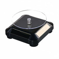Multi Functional Solar Rotating Display Stand Solar Turntable Display Base 360 Degree Rotating Turntable for Livestreamers, Sellers, Livestream, Market Stall