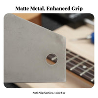 Sturdy Steel Construction Guitar Fret Leveling Ruler Accurate Measurement Fret Height Gauge 4 Precision Edges for Repair Shop, Home Studio