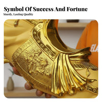 Feng Shui Horse Sculpture Gilded Finish Success Horse Decoration House Decoration Meaningful Gift Desktop Decor Finely Crafted
