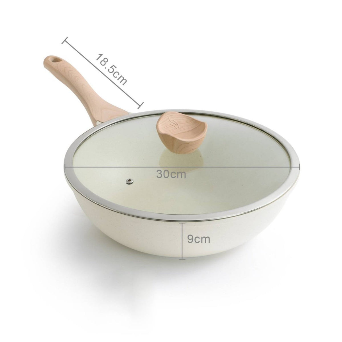 Granite Frying Pan Set Gas Cooktop Nonstick Frying Pan Set Easy to Clean Stone Coating Skillet for Home Cooking, Stovetop