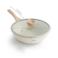 Granite Frying Pan Set Gas Cooktop Nonstick Frying Pan Set Easy to Clean Stone Coating Skillet for Home Cooking, Stovetop