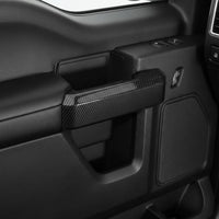 4 Pieces Interior Door Pull Handle Sticker Fit Carbon Fiber Inner Door Pull Cover Material Automotive Accessory