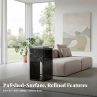 C-Shaped Storage Table Minimalist Aesthetic Household Furniture for Small Spaces