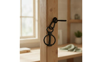 Metal Horse Tie Loop Compact Screw-in Tie Loop Easy to Install Hardware Safe for Stable Managers, Stalls, Barns, Paddocks