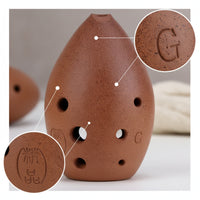 Ceramic Xun with 8 Holes G Note Xun Traditional Wind Instrument for Performance