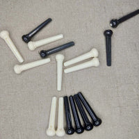 Acoustic Guitar Bridge Pins for Beginners - White & Black