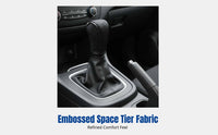 Embossed Leather Gear Cover, Universal Car Gear Knob Sleeve, Handbrake Protector, Anti-Slip, Interior Accessory