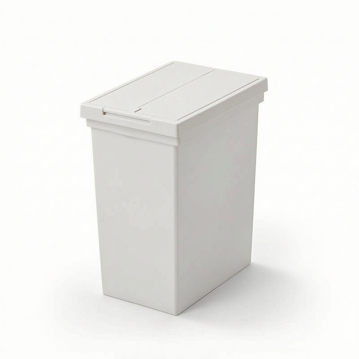Trash Can with Press Push-down Lid Minimalist Trash Bin with Press Lid Rectangular Waste Bin for Bedroom