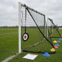 Target Center unrestrictedKick Target Adjustable Strap Hanging Soccer Target Red and White Sports Training Gear Black