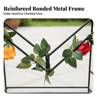 Sturdy Support Heart-Shaped Trellis Decorative Shaped Plant Trellis Long-Lasting Climbing Frame Easy to Install for Gardeners, Houseplant Owners, Homeowners, Potted Plants, Outdoor, Balcony, Home Decor