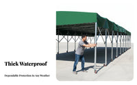 Retractable Wheeled Cover Waterproof Retractable Carport with Casters Anti Outdoor Shelter for and and Marketplace Vendors, Car Owners, Outdoors