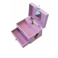 Ballet Themed Pink Ballerina Jewelry Box Birthday Gift Ballerina Music Box Plays Classic Melody Keepsake Container Wind-up Mechanism for Dancers