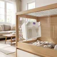 Transparent Hay Feeder, Hanging Hook Hay Rack for Indoor and Outdoor Use, Hay Rack for Small Animals