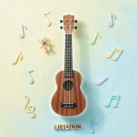 21 Inch Ukulele Music Education Beginner Ukulele Portable Small Guitar for Home Practice