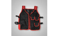 Multi-Pocket Tool Vest with Pockets Adjustable Fit Versatile Work Tool Vest Long-Lasting Workwear Heavy-Duty for Maintenance Workers, Electricians, Plumbers, Construction Sites, Home Repairs