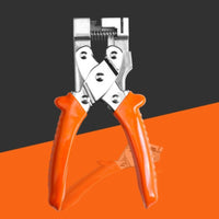 Hemming Plier with Return Ergonomic Straight-Jaw Forming Pliers Portable Hand Seamer for Home Handypersons
