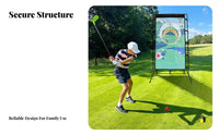 Foldable Golf Practice Target Indoor Outdoor Use Foldable Golf Practice Net Construction for Beginners, Kids, Backyard