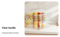 Clear Stackable container adaptable Use Stackable Pfinalic container sturdy for Refrigerator