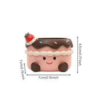 Cute Succulent Planter Playful Cartoon Planter Whimsical Succulent Flower Pot Compact for Students, Desk, Dorm Room