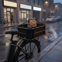 Rear Bike Basket with Liner Heavy Duty Rear Cycle Basket with Liner Deep for Commuters