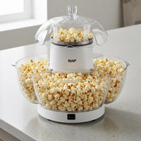Clear Lid Electric Popcorn Appliance on/deactivate Switch Electric Popcorn Machine White Kitchen Appliance Household Use