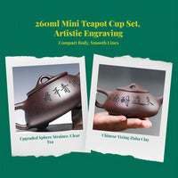 Handmade Yixing Lavender Clay Teapot, Large Capacity