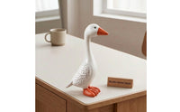 Compact Goose Statue
