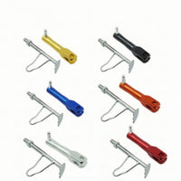 Telescoping Adjustable Side Stand High Strength Kickstand with Adjustable Height Easy to Install Motorcycle Kickstand with Spring Heavy Duty for Garage
