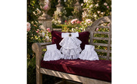 Lace Ruffle Cuffs Set Flower-Patterned Lace with Sleeve Cuffs Retro Accessory for Bridal Photoshoots