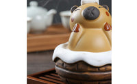 Capybara in Bath Statue Hand-Painted Capybara Tea Pet Ornament Tabletop Decoration for Home Decor, Office Desk
