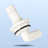 Marine Valve with 90-Degree Elbow Easy-to-Install Hardware for Boat Owners, Live Well
