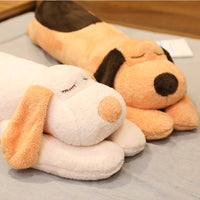 Cute Lying Dog Plush Toy Pillow for Sleeping and Cuddling