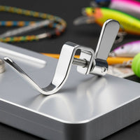Stainless Steel Clamp-on Rod Hook Curved Arm Side-Mounted Hook Adjustable Universal
