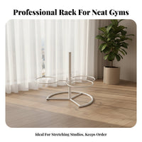 Space-Saving Exercise Ball Storage Rack Large Capacity Exercise Ball Holder Sturdy Construction Heavy-Duty