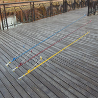 Adjustable Fishing Rod Holder with Ground Insert for Tackle Box